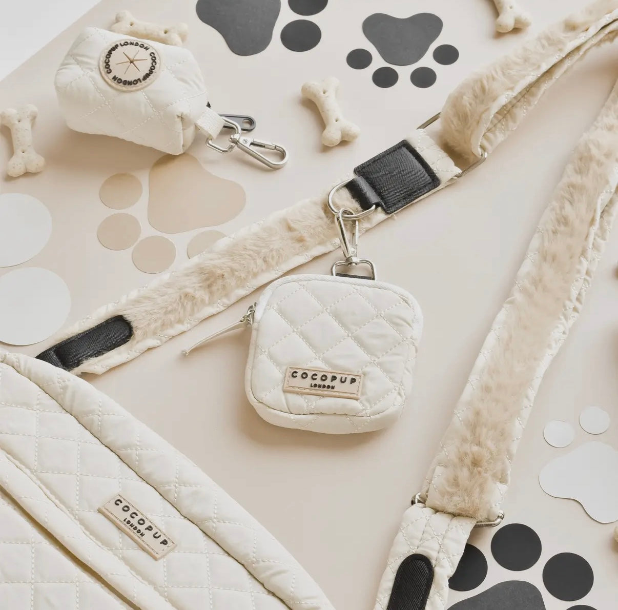 Leckerlibeutel- Creme gesteppt