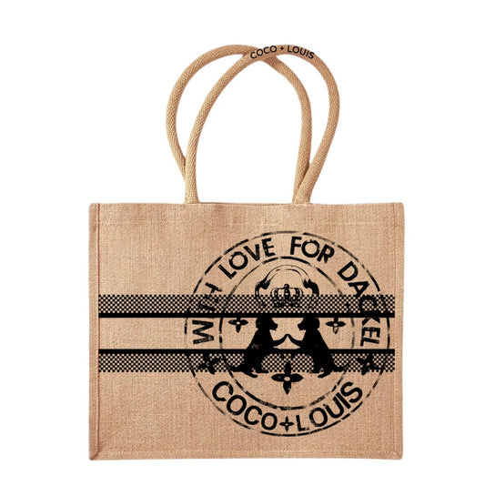 COCO+LOUIS Shopper Dackel braun
