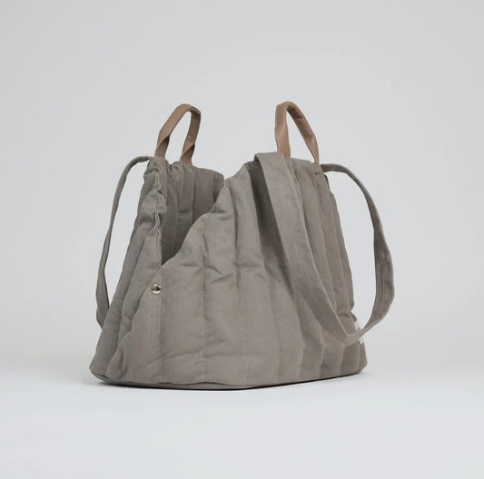 Hundetasche Taupe/Grau