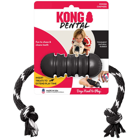 Hundespielzeug Kong Extreme Dental mit Tau 50cm