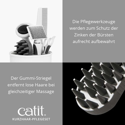 Bürsten-Set für kurzhaarige Katzen