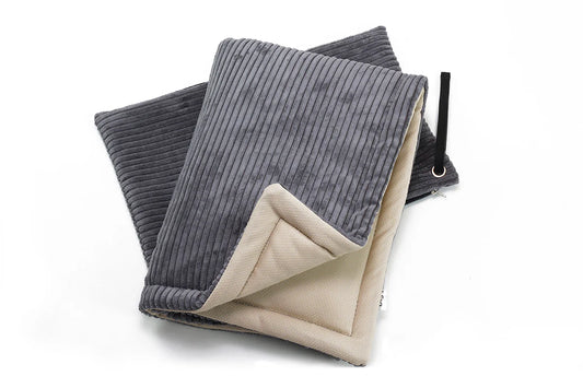 Hundereisedecke Cord Grau