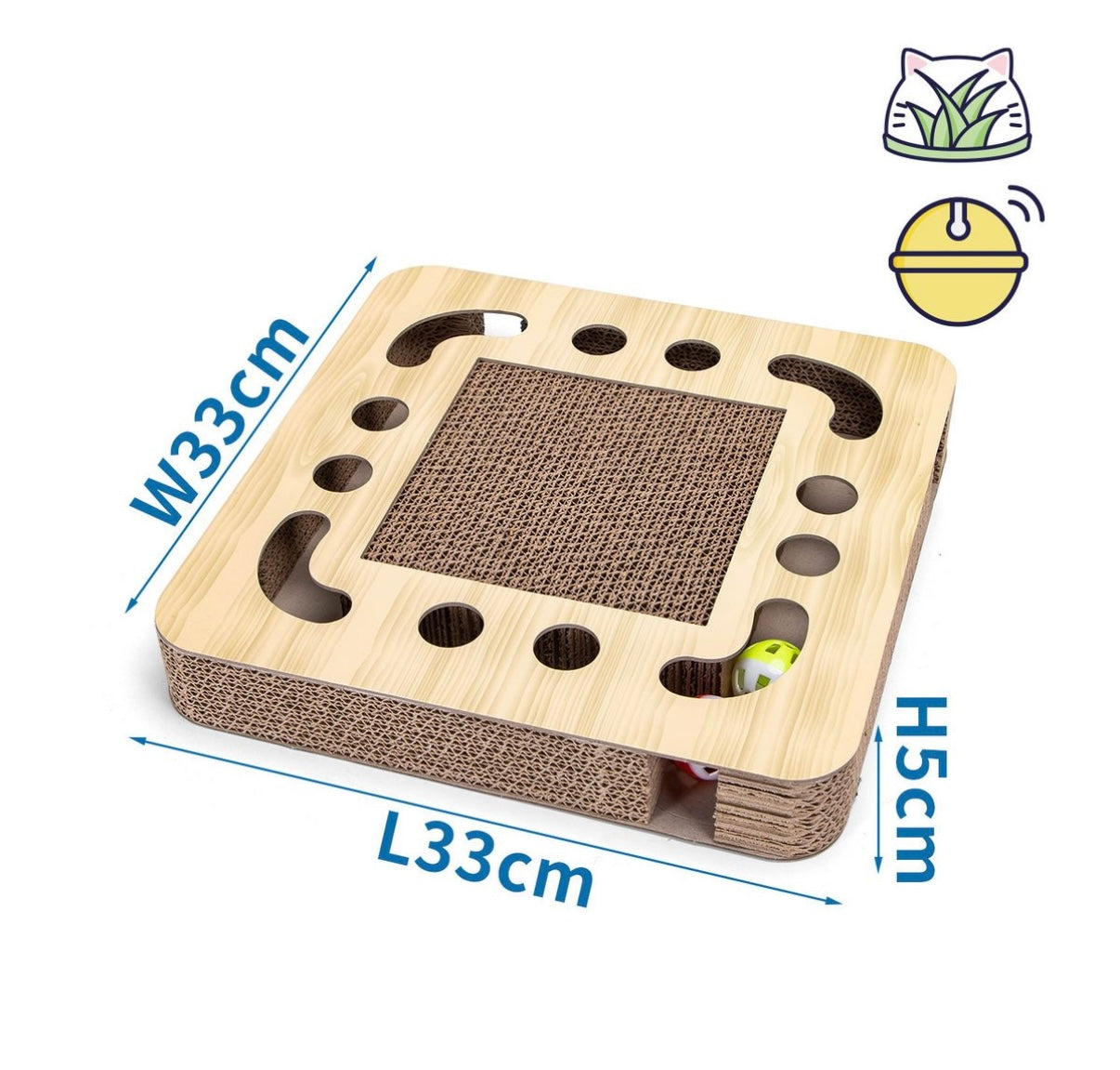 2in1 Kratzbrett - Kratzpappe