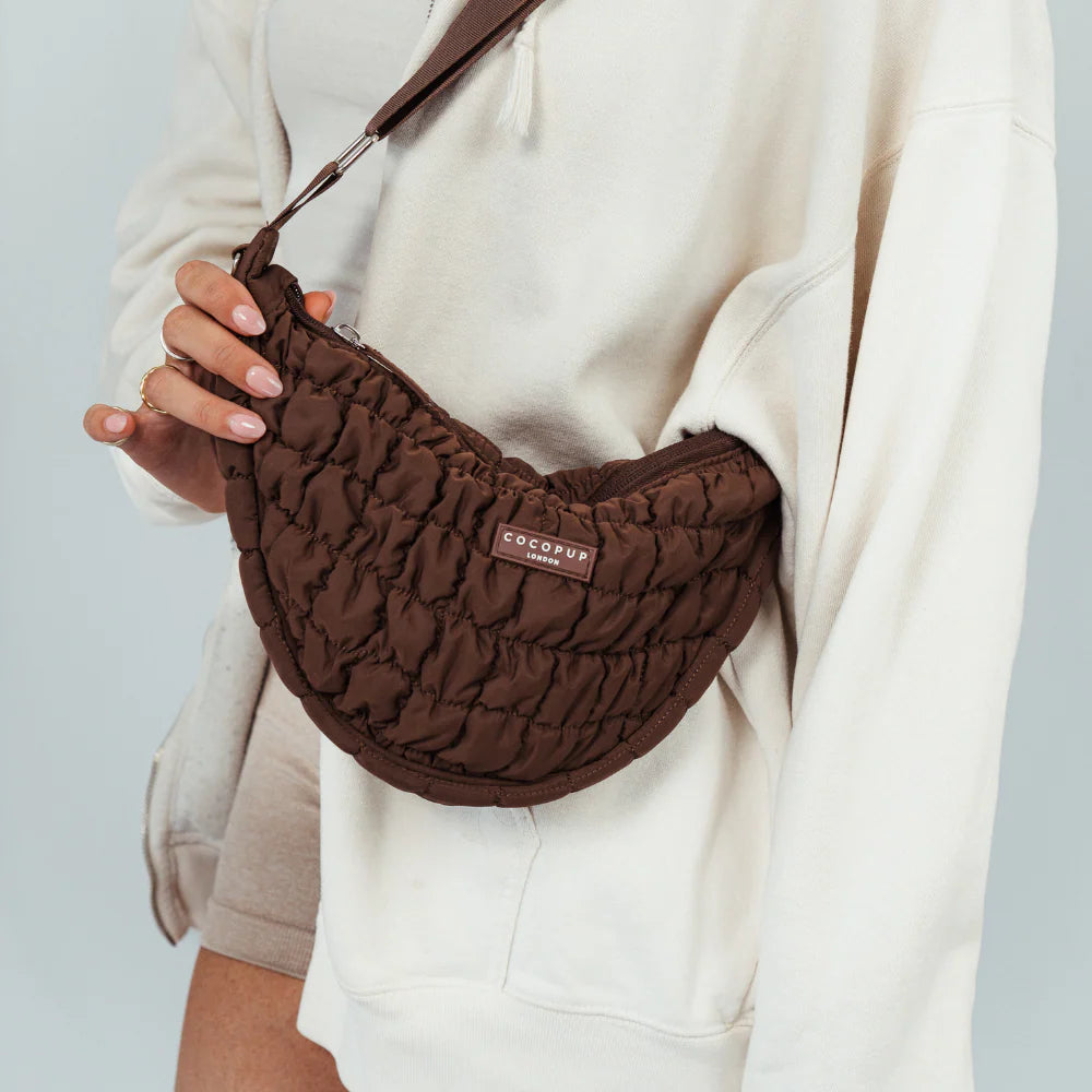 Halbmond Gassi-Tasche Espresso