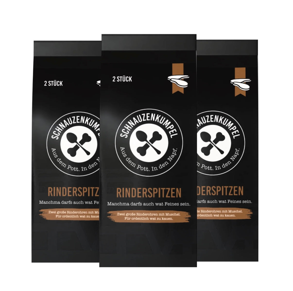 Schnauzenkumpel Rinderspitzen 1 x 2 Stück