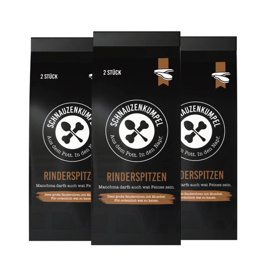 Schnauzenkumpel Rinderspitzen 1 x 2 Stück