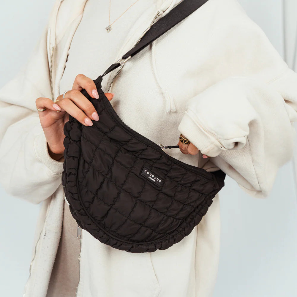 Halbmond Gassi-Tasche Onyx