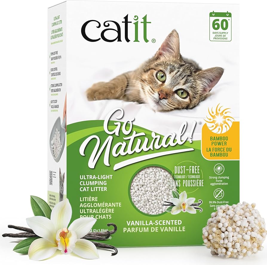 Go Natural Bambus Streu Vanille Duft 3,6kg – Pfotenwunder