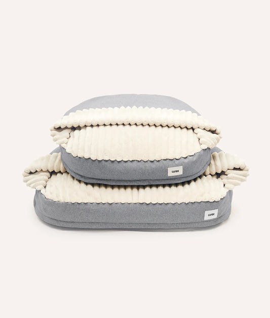 Hundebett mit Kapuze Grau