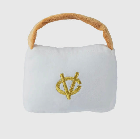 Chewy Vuiton Hundespielzeug Handtasche weiß