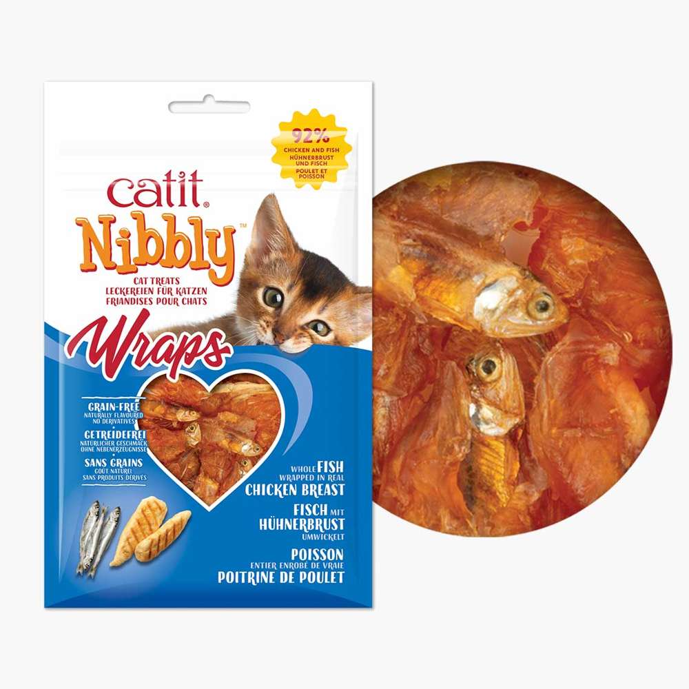 Catit Nibbly Wraps Hühnerfleisch & Fisch 30g