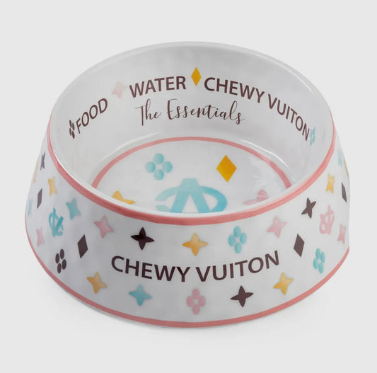 Chewy Vuiton Hundenapf weiß