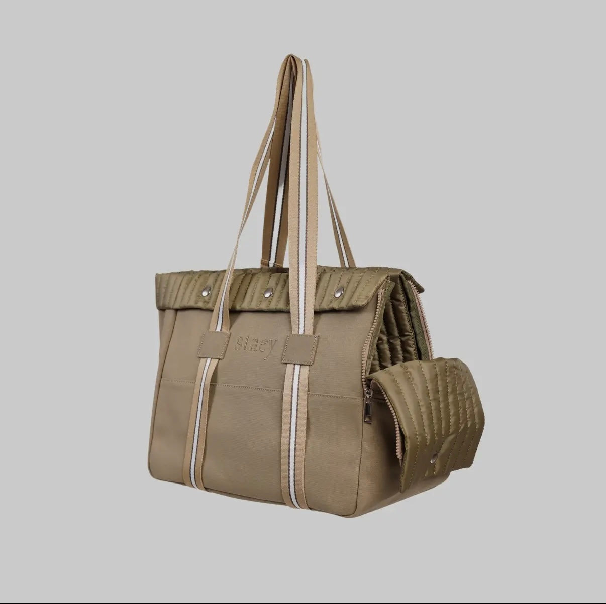 Hundetasche Taupe/Khaki
