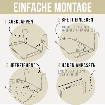 Heizkörperliege für Katzen - verstellbar