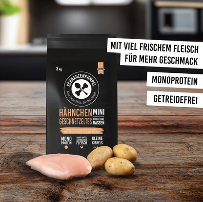 Schnauzenkumpel Hähnchengeschnetzeltes für kleine Rassen