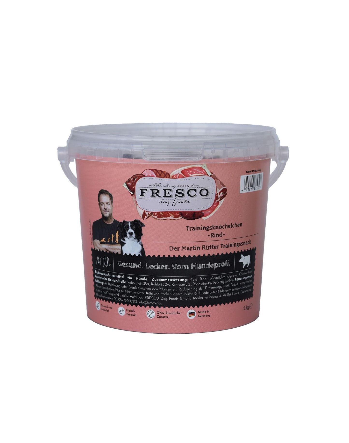 Fresco Martin Rütter Trainingsknöchelchen Rind 1Kg Eimer