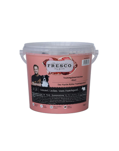 Fresco Martin Rütter Trainingsknöchelchen Rind 1Kg Eimer