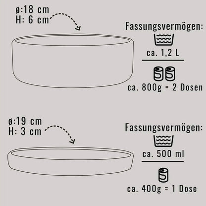 Silikon-Futternapf mit Deckel für Hunde & Katzen