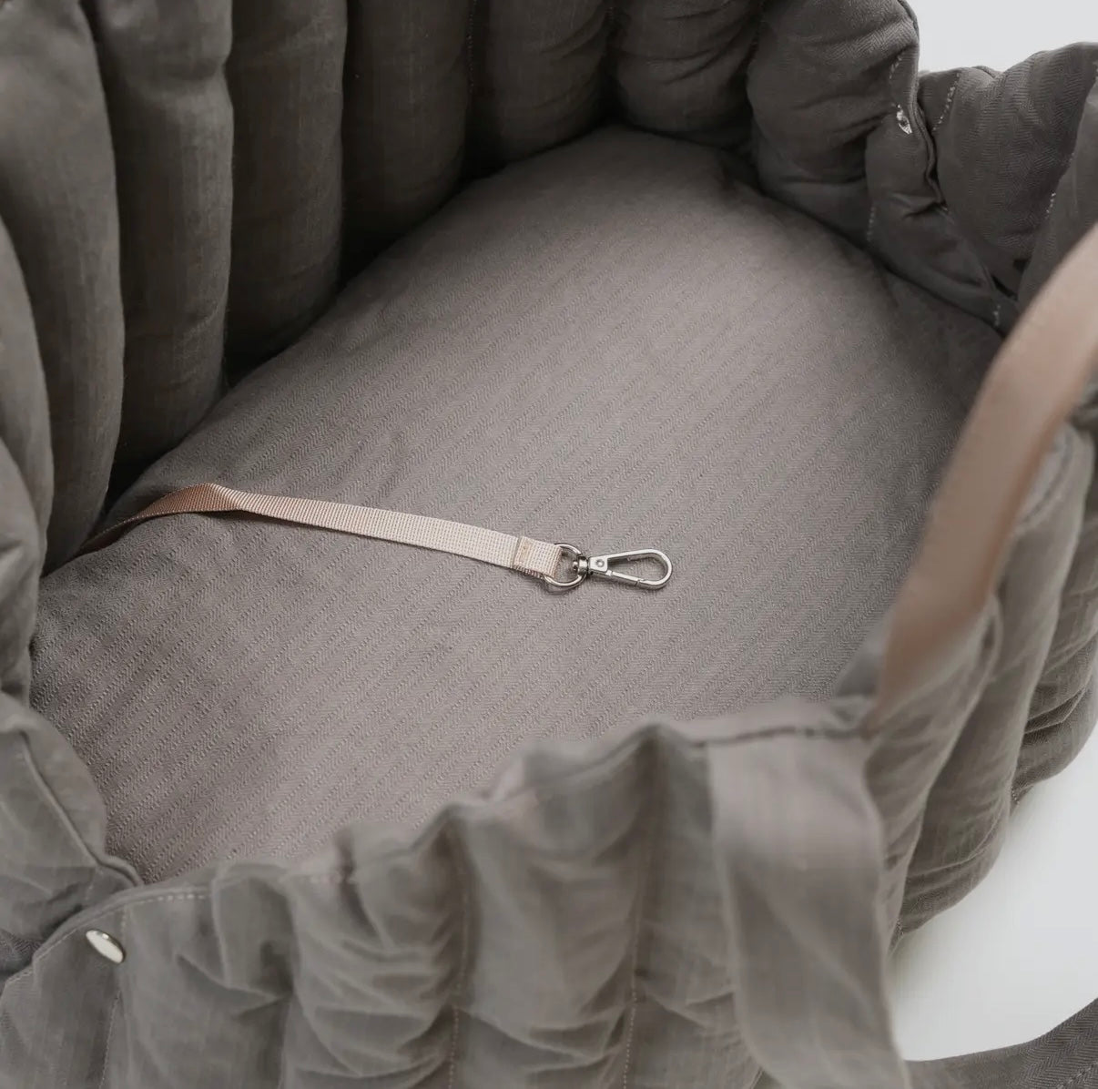 Hundetasche Taupe/Grau