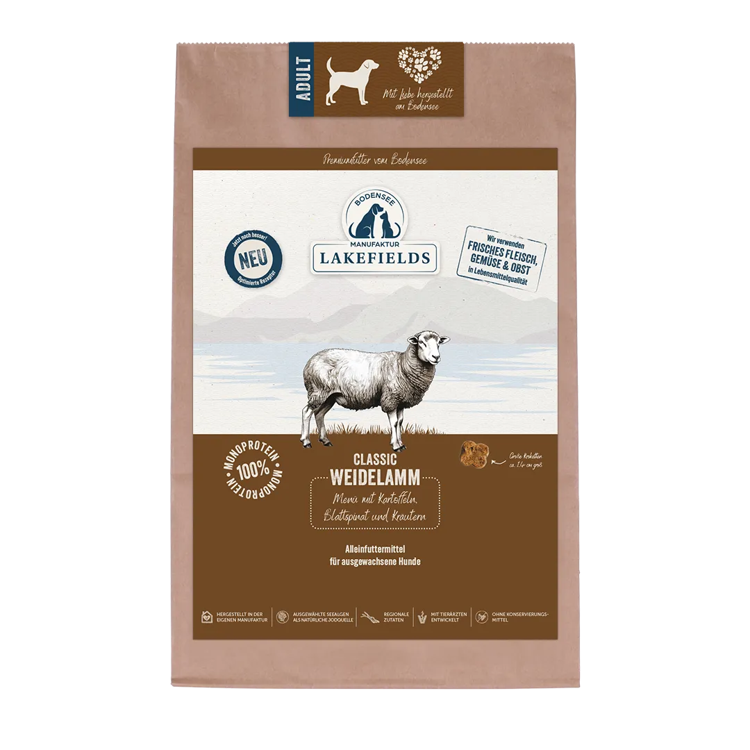 Lakefields Trockenfutter-Menü Lamm Adult Classic