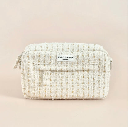 Hundetasche - Vanillefarbener struktur-Tweed