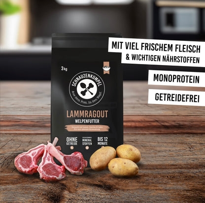 Schnauzenkumpel Lammragout Welpe
