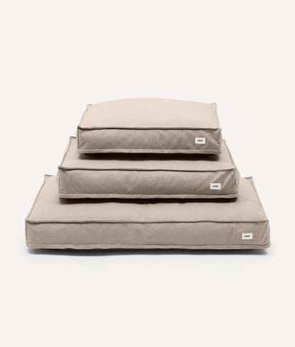 Hundebett, quadratisch, beige