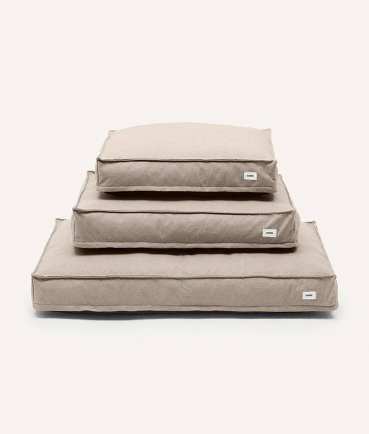 Hundebett, quadratisch, beige