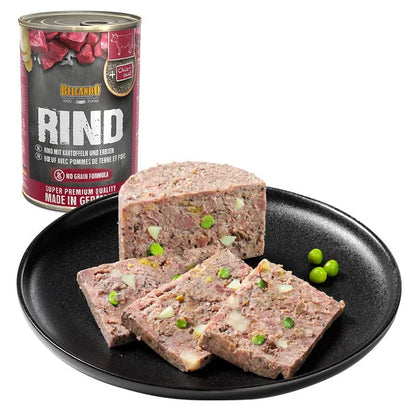 Belcando Rind mit Kartoffeln und Erbsen