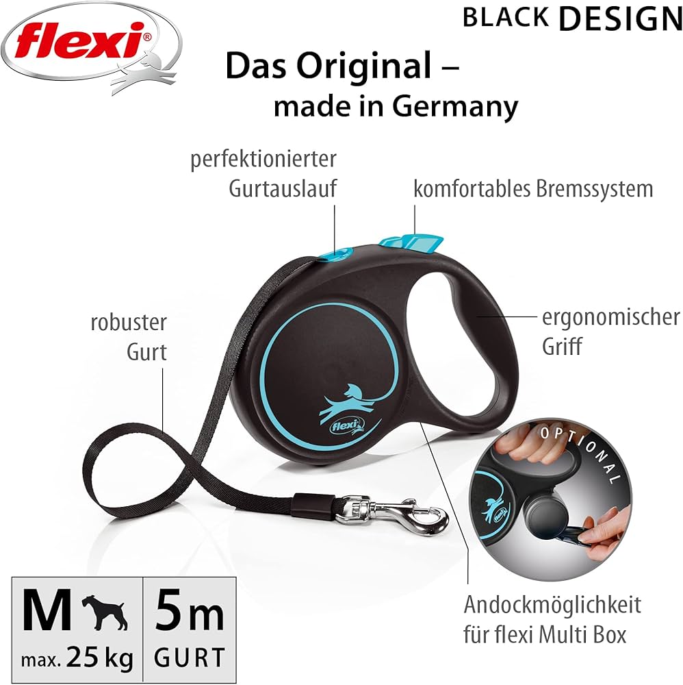 Flexi Black Design Cord, M