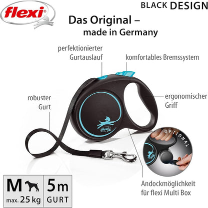 Flexi Black Design Cord, M