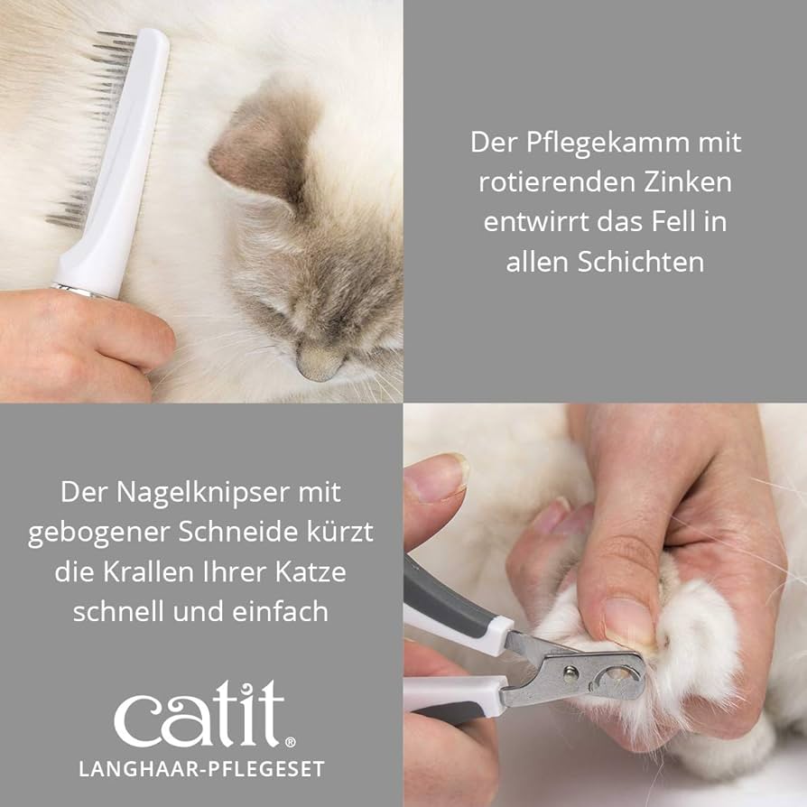 Bürsten-Set für langhaarige Katzen