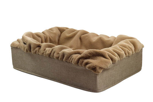 Hundebett Buddelbox - Karamell