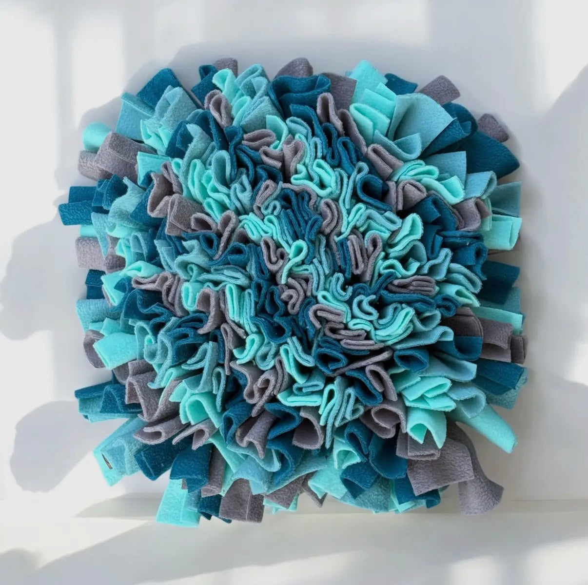 Schnüffelteppich Petrol, Hellpetrol, Grau