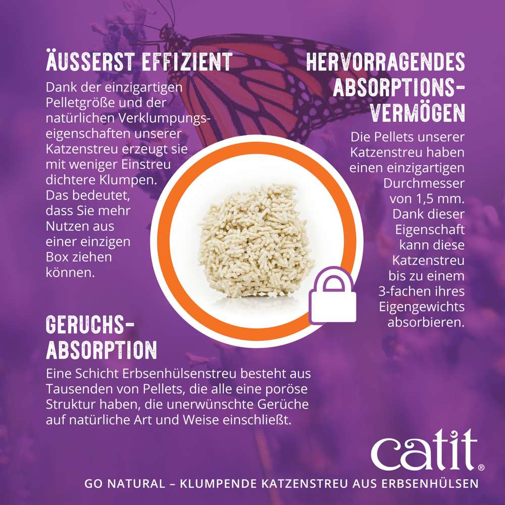 Go Natural Erbseneinstreu Vanille Duft 5,6 kg