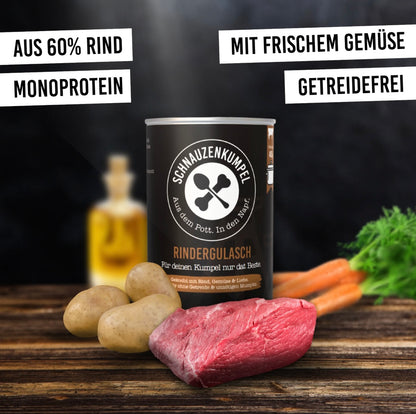 Schnauzenkumpel Rindergulasch 400g