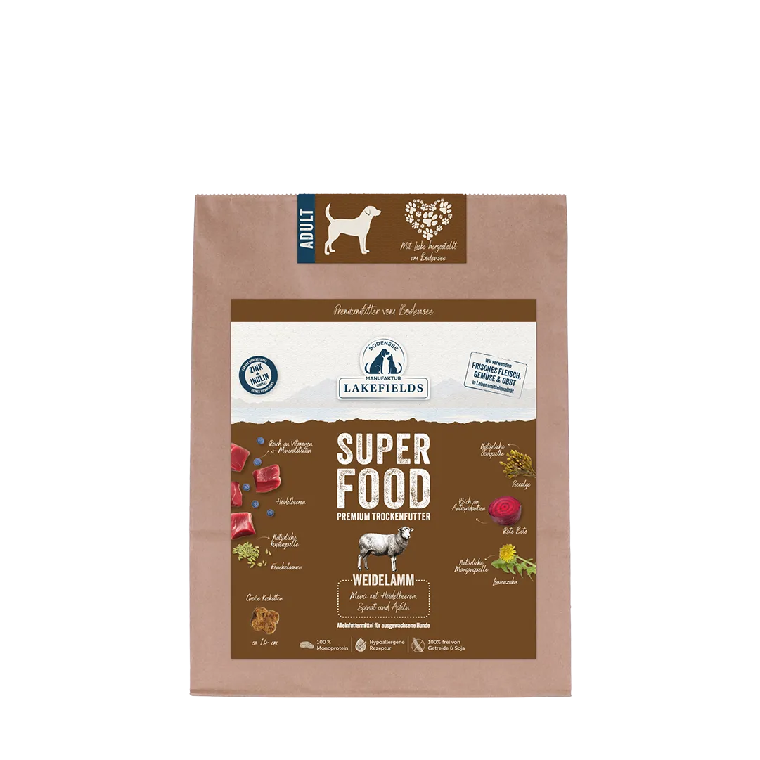 Lakefields Trockenfutter Superfood Lamm Adult