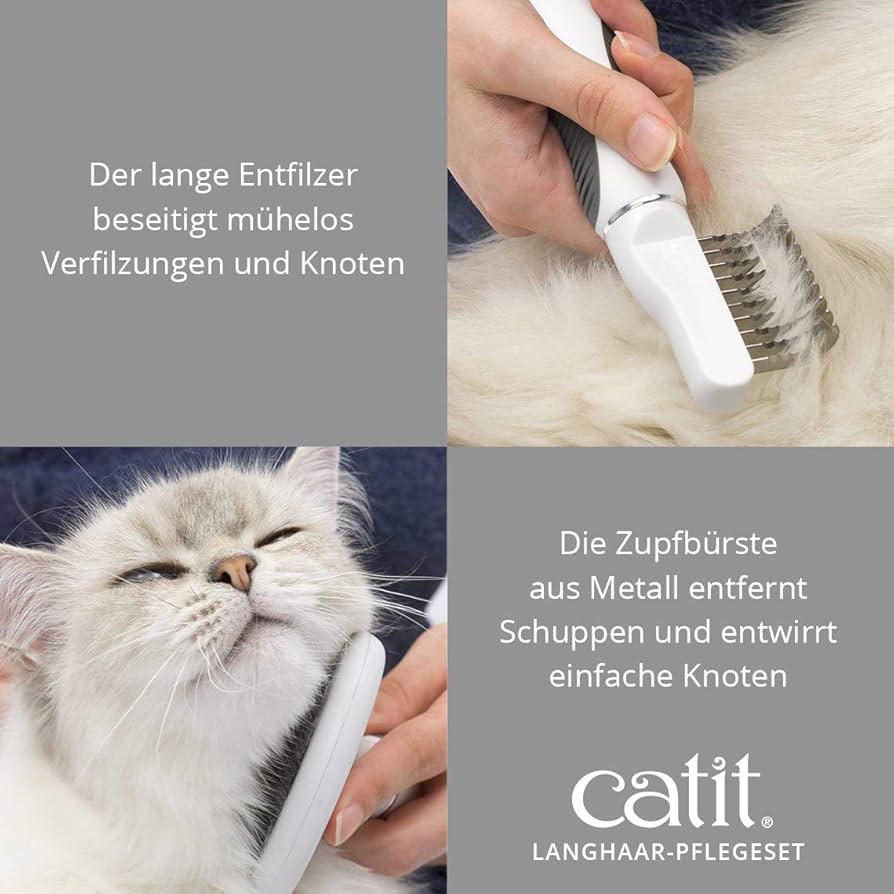 Bürsten-Set für langhaarige Katzen