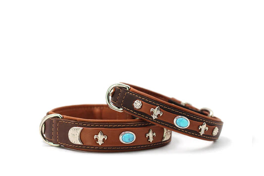 Halsband Toronto - Cognac/Goldfarben