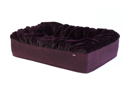 Hundebett Buddelbox - Aubergine