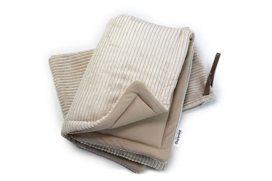 Hundereisedecke Cord Elfenbein