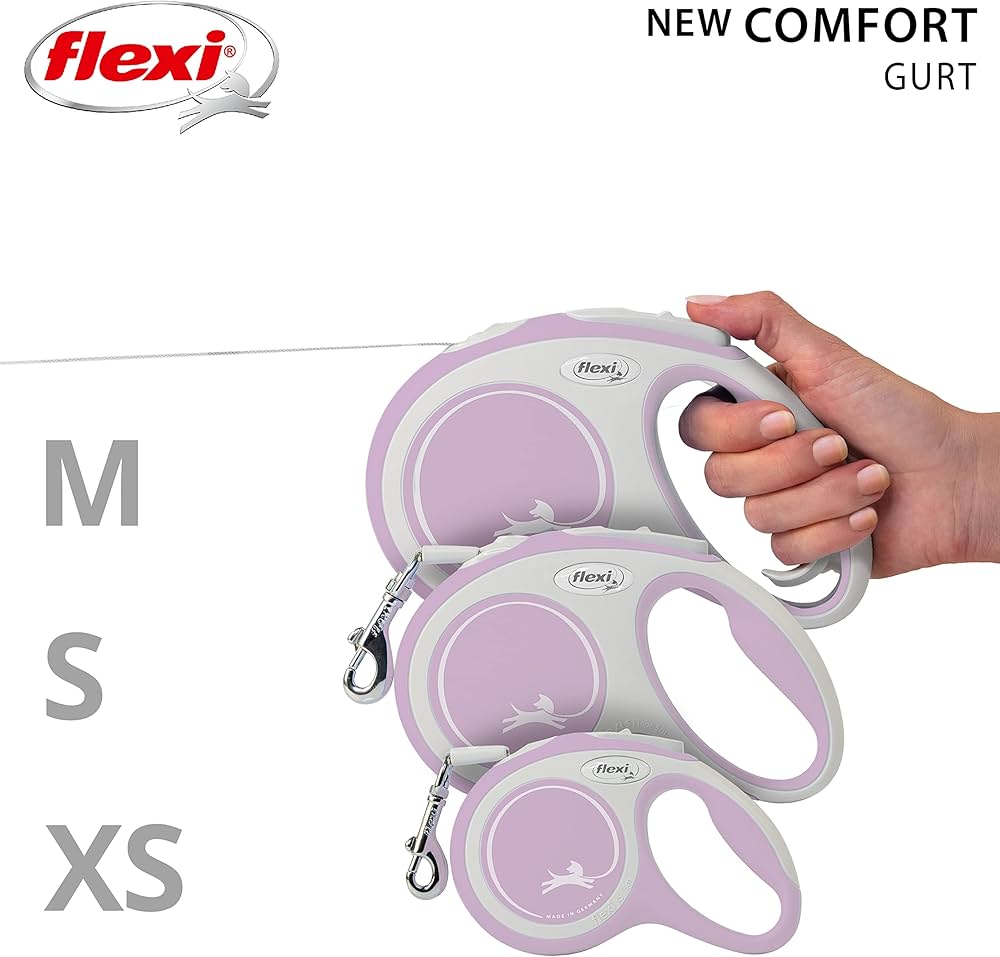 Flexi COMFORT, Gurt - S: 5 m, rosa