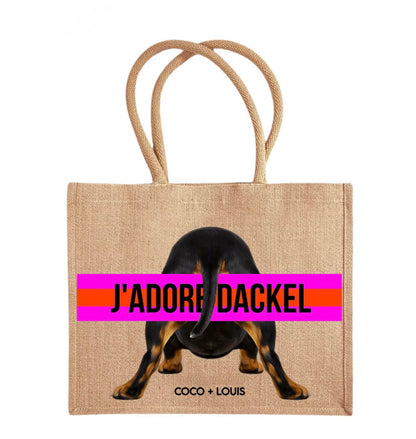 COCO+LOUIS Shopper YOGA Dackel Glatthaar