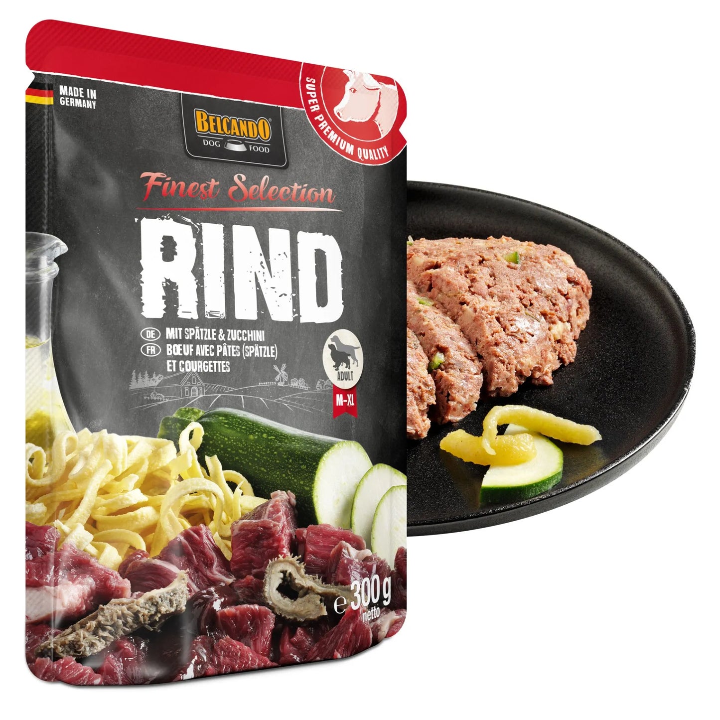 Belcando Rind mit Spätze & Zucchini 300g