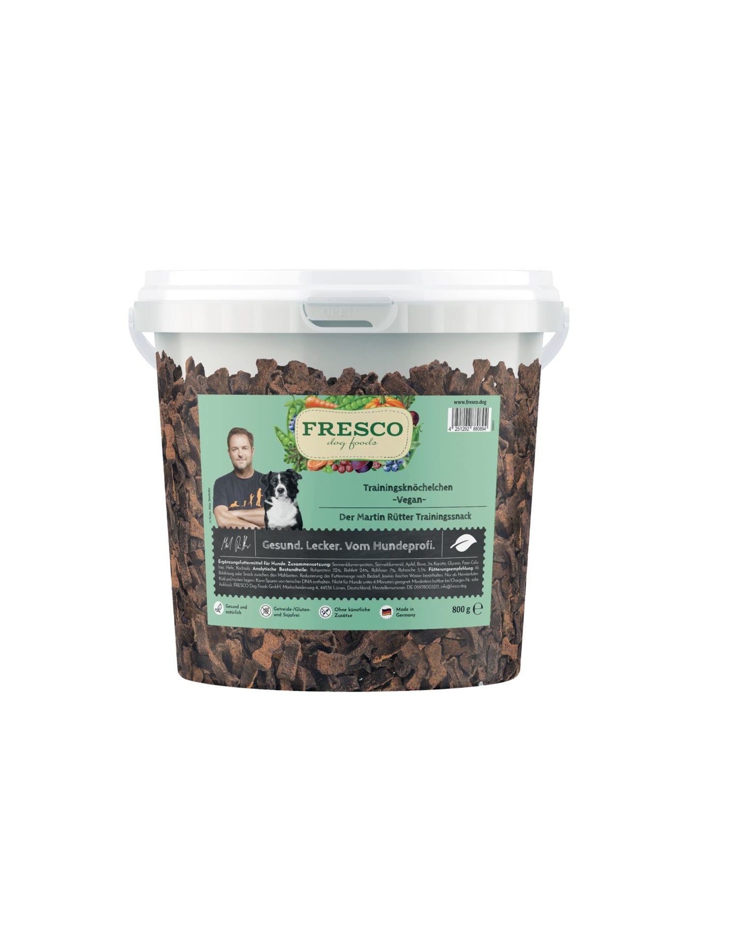 Fresco Martin Rütter Trainingsknöchelchen vegan 800g Eimer