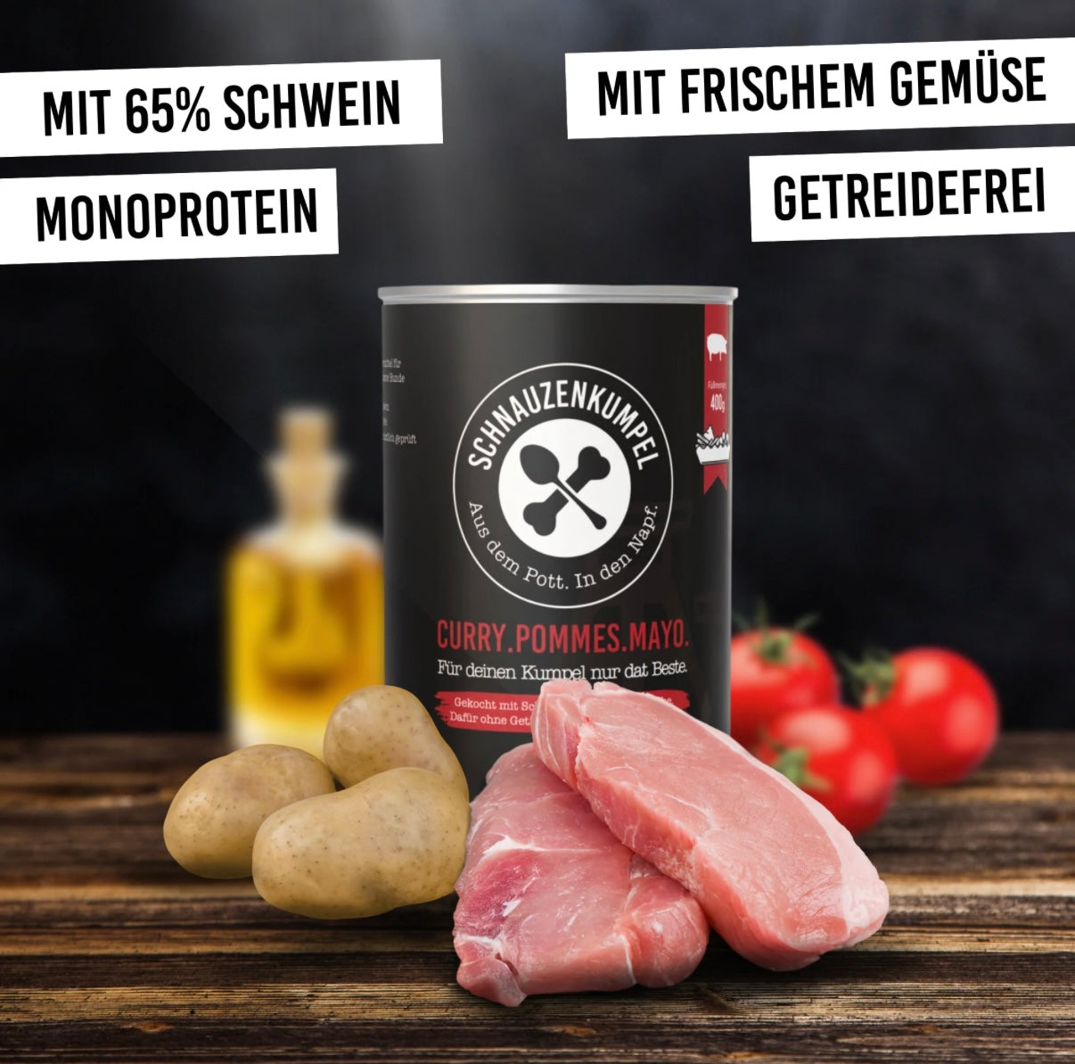 Schnauzenkumpel Curry-Pommes-Mayo 400g