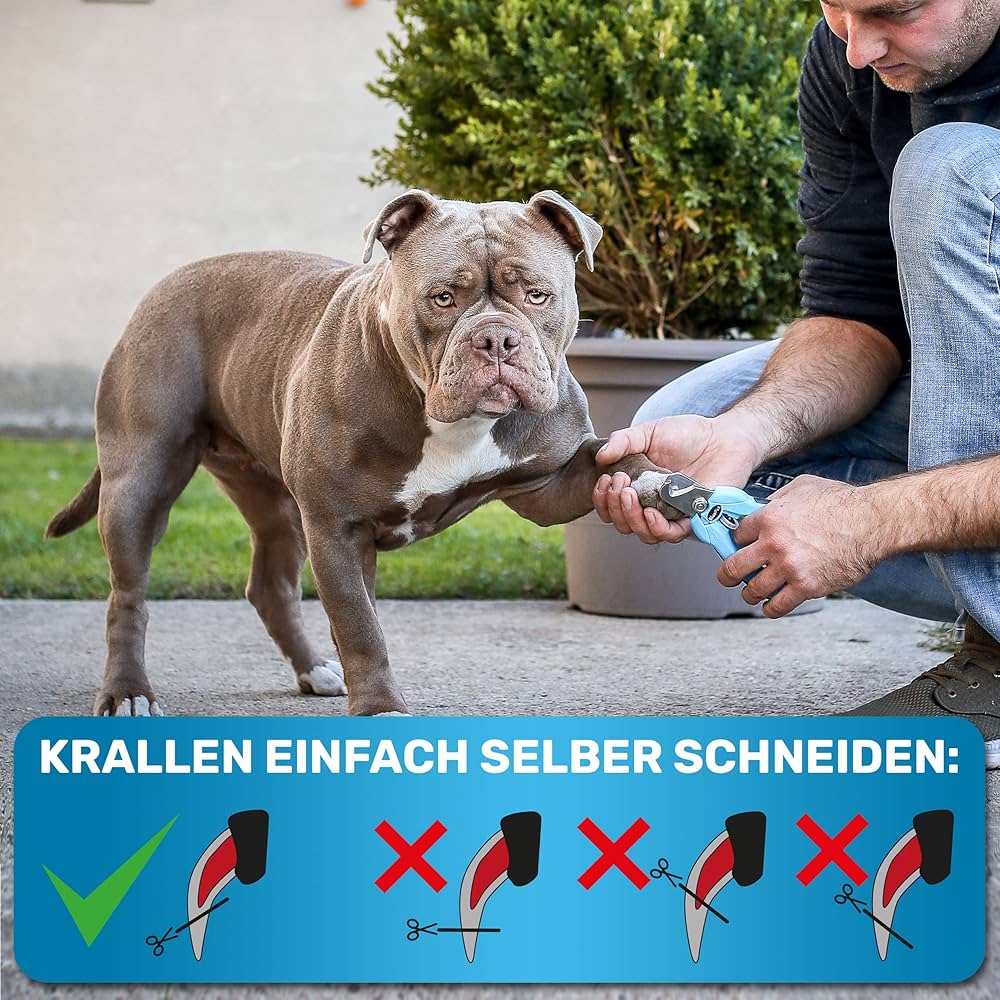 Krallenschere verstellbar Gr. S-L blau