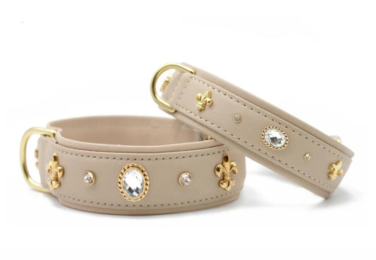 Halsband Diamond - Elfenbein/Goldfarben