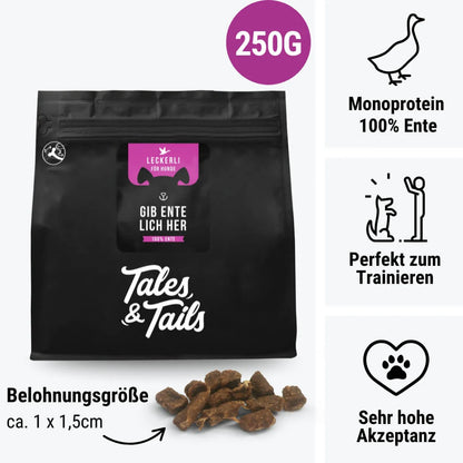 Tales & Tails Gib EnteLich her- Trainingsleckerli 100% Ente 250g