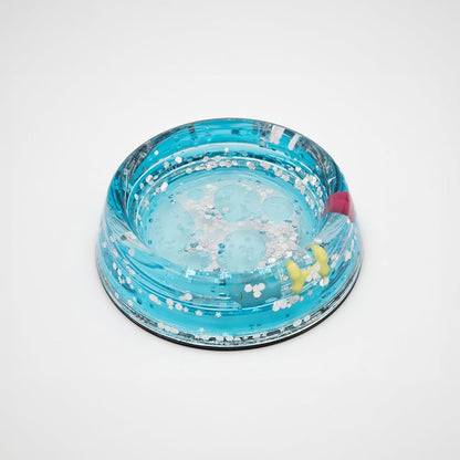 Napf aus Acryl blau